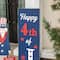 Glitzhome&#xAE; 42.5&#x22; Lighted Wood Happy July 4th Porch Sign